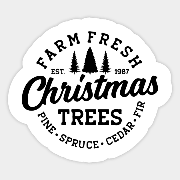 Farm Fresh Christmas Trees Sticker by CB Creative Images